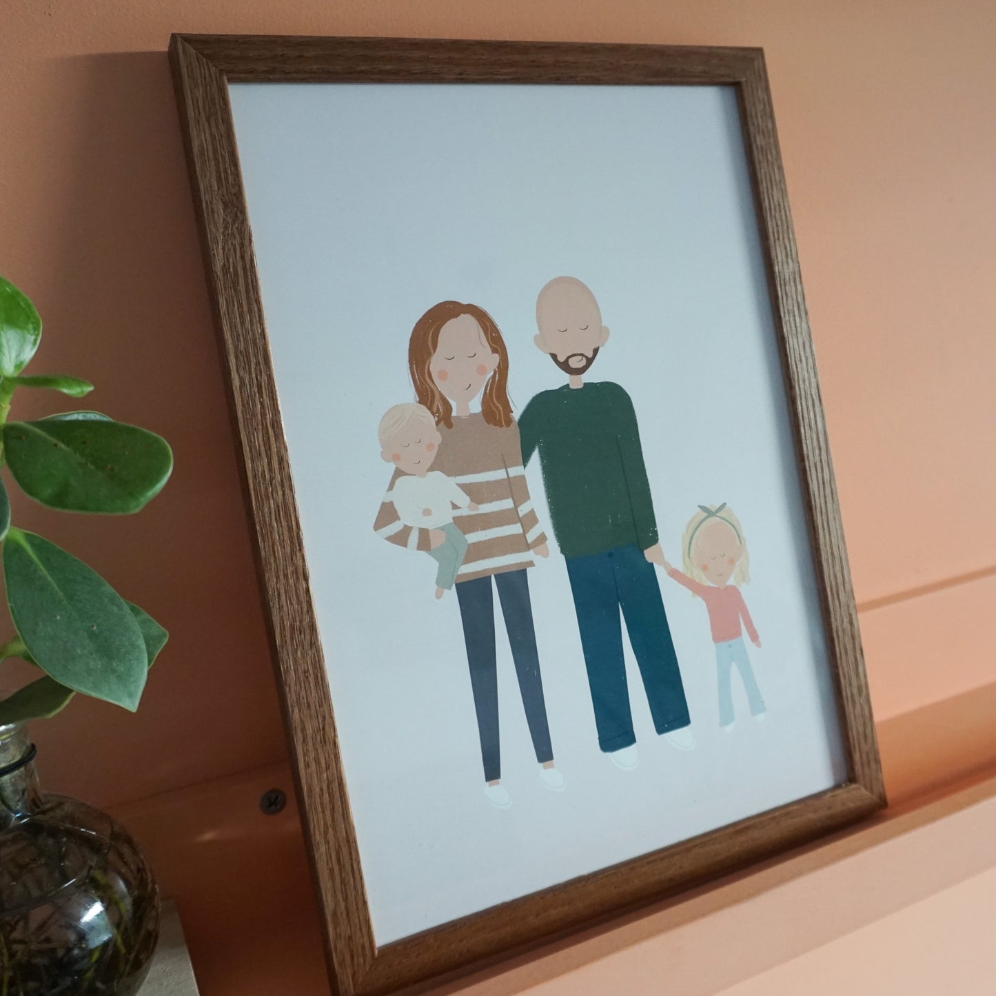 Fotolijst A4 - Eikenhout donker