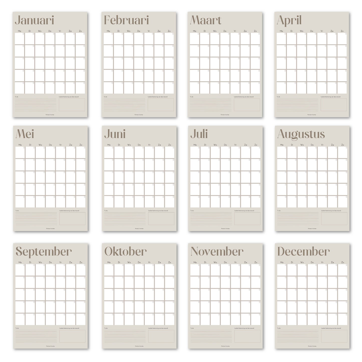 Familieplanner XL posters