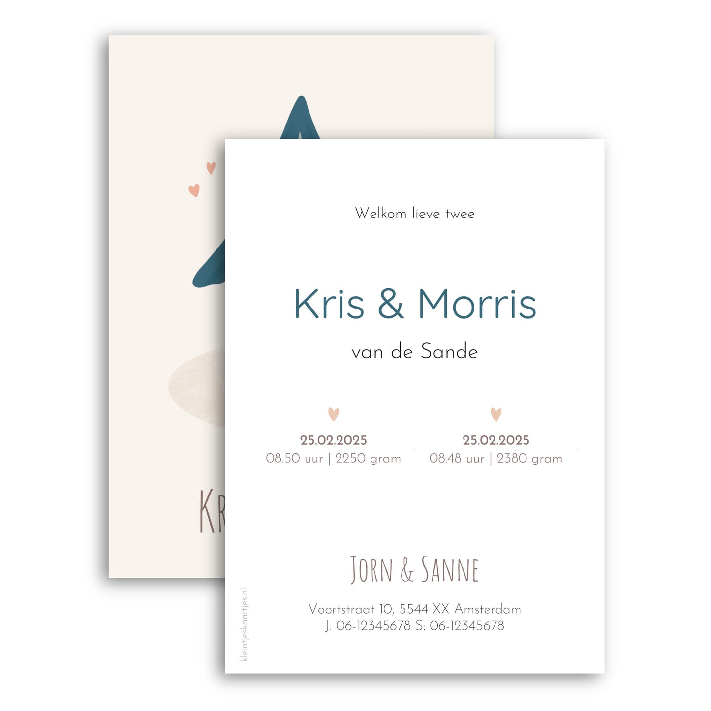 Geboortekaartje huisdier