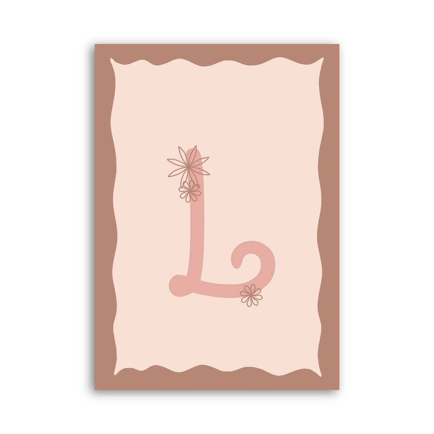 Poster A4 - Letter bloemen