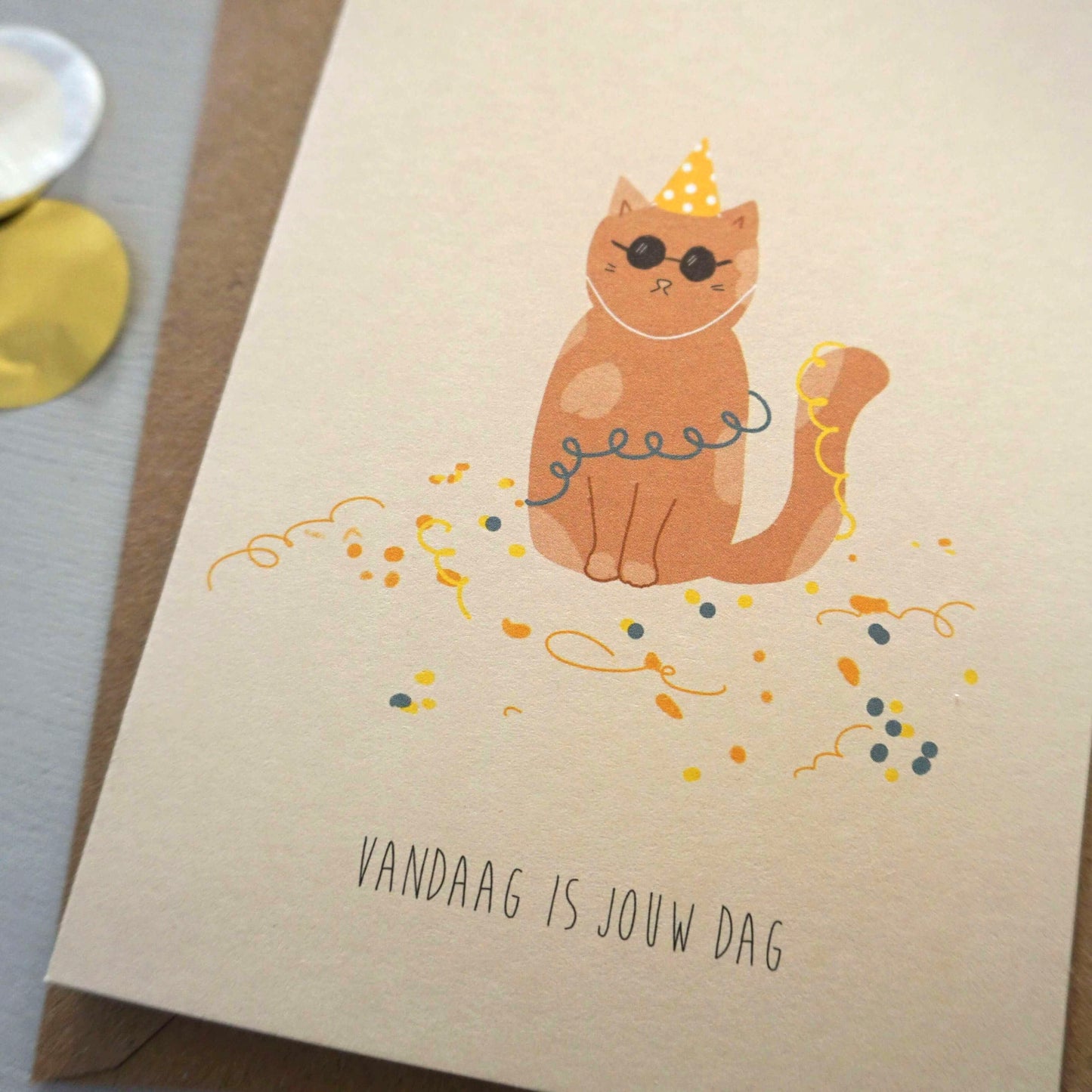 Wenskaart kat - Jouw dag