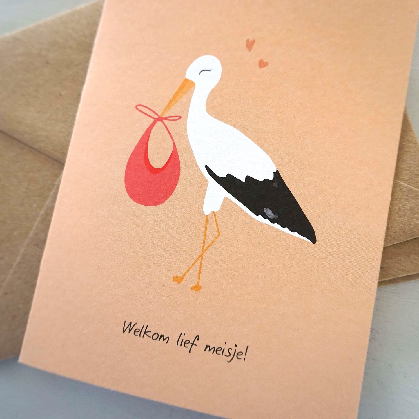 Wenskaarten geboorte (8 stuks)