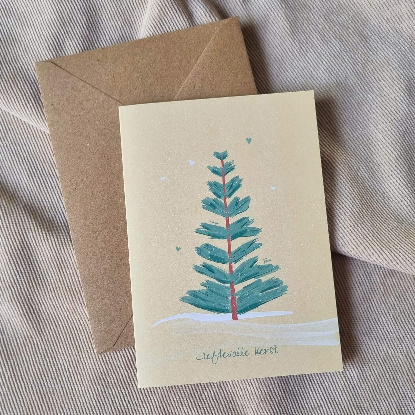 Kerstkaarten set (10 stuks) - Kerstboom