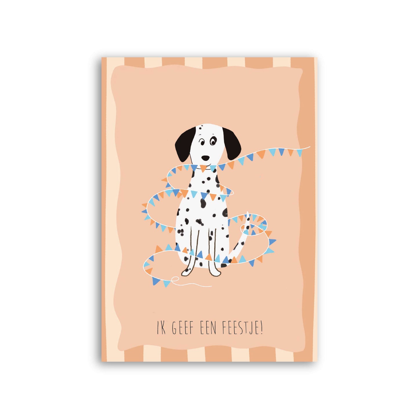 Uitnodiging kinderfeestje - Dalmatiër (6 stuks)