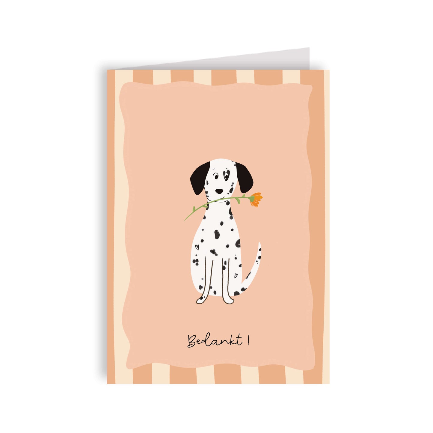 Wenskaart hond - Bedankt