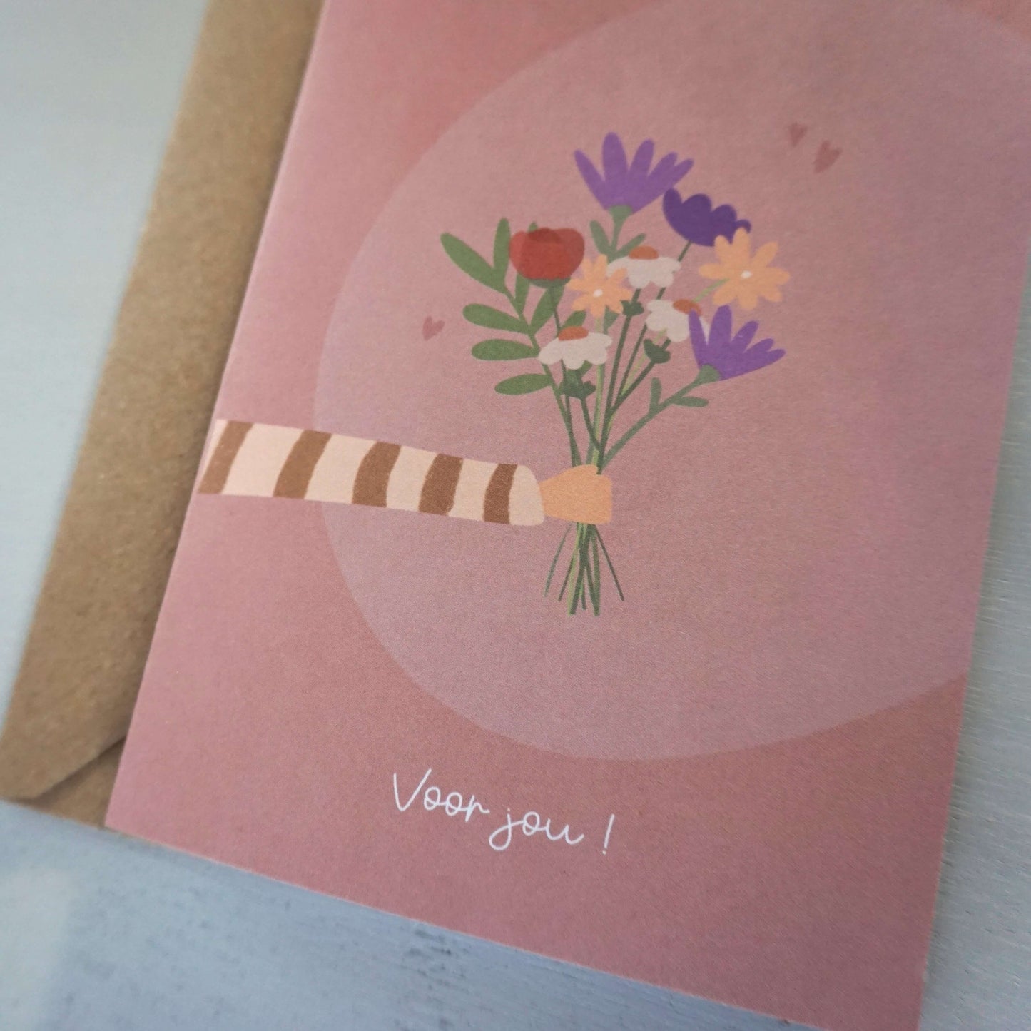Wenskaart bloemen - Boeket